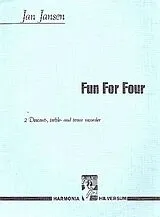 Jan Jansen Notenblätter FUN FOR FOUR FOR 2 DESCANT-