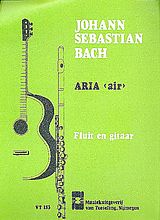 Johann Sebastian Bach Notenblätter Aria for fluit en gitaar