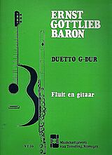 Ernst Gottlieb Baron Notenblätter Duett G-Dur für Flöte und
