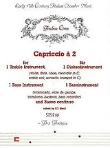 Andrea Cima Notenblätter Capriccio a 2 für ein
