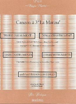  Notenblätter Canzon a 3 La Marina