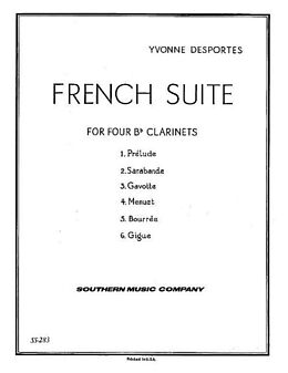 Yvonne Berthe Melitta Desportes Notenblätter French Suite