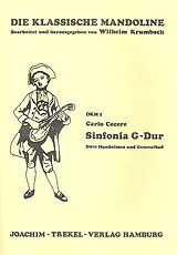 Carlo Cecere Notenblätter Sinfonia G-Dur für 2 Mandolinen