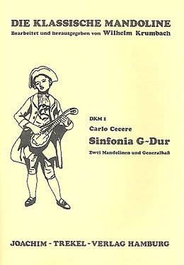 Carlo Cecere Notenblätter Sinfonia G-Dur für 2 Mandolinen