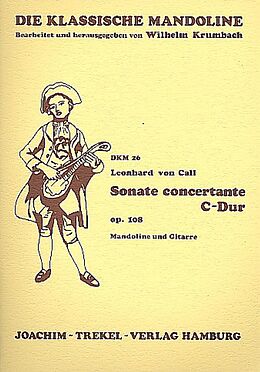 Leonhard von Call Notenblätter Sonate concertante C-Dur op.108