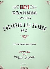 Ernest Krähmer Notenblätter Souvenir à la Suisse op.27
