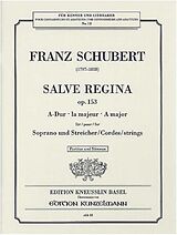 Franz Schubert Notenblätter Salve Regina A-Dur op.153