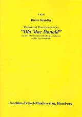 Dieter Kreidler Notenblätter Thema mit Variationen über Old Mac Donald