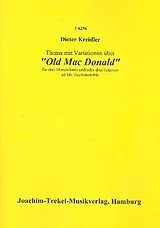 Dieter Kreidler Notenblätter Thema mit Variationen über Old Mac Donald
