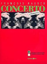 Francois Rauber Notenblätter Concerto humeurs en 4 mouvements