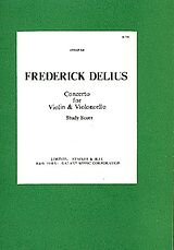 Frederick Delius Notenblätter Concerto for violin, violoncello
