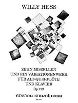 Willy Hess Notenblätter Zehn Miszellen und ein Variationenwerk op.122