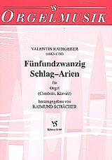 Johann Valentin Rathgeber Notenblätter 25 Schlag-Arien