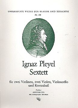 Ignaz Joseph Pleyel Notenblätter Sextett
