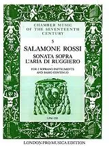 Salomon Rossi Hebreo Notenblätter Sonata sopra laria di Ruggiero