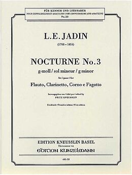 Louis Emmanuel Jadin Notenblätter Nocturne g-Moll Nr.3
