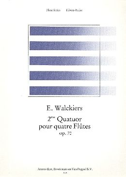 Eugene Walkiers Notenblätter Quatuor op.70,2