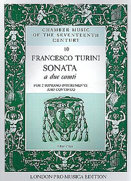Francesco Turini Notenblätter Sonata for 2 soprano instruments