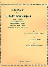 Hubert Léonard Notenblätter 24 études harmoniques op.46 pour