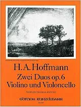Heinrich Anton Hoffmann Notenblätter Zwei Duos op.6