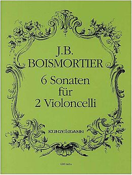 Joseph Bodin de Boismortier Notenblätter 6 Sonaten