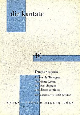 Francois (le grand) *1668 Couperin Notenblätter Lecons de ténèbres troisième lecon