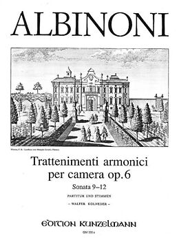 Tomaso Albinoni Notenblätter Trattenimenti armonici per camera op.6 Band 4 (Nr.9-12)