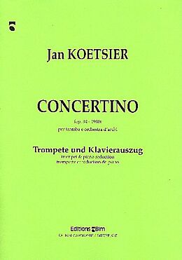 Jan Koetsier Notenblätter Concertino op.84 für Trompete und