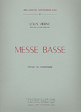 Louis Victor Jules Vierne Notenblätter Messe basse op.30