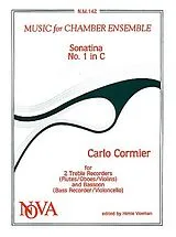 Carlo Cormier Notenblätter SONATINA NO.1 IN C FOR 2 TREBLE