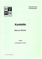 Werner Richter Notenblätter Kontakte für Oboe und Akkordeon
