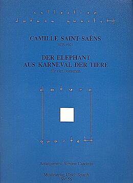 Camille Saint-Saens Notenblätter Der Elephant aus Der Karneval