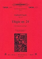 Gabriel Urbain Fauré Notenblätter Elegie op.24