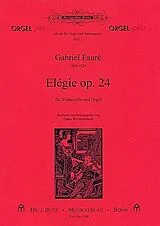 Gabriel Urbain Fauré Notenblätter Elégie op.24