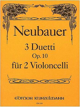 Franz Christoph Neubauer Notenblätter 3 Duetti op.10