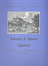Johann Andreas Amon Notenblätter Quartett op.106,2 für Klarinette