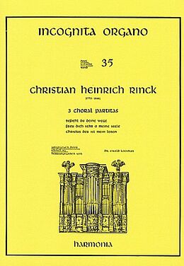Johann Christian Heinrich Rinck Notenblätter 3 Choralpartiten