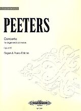 Flor Peeters Notenblätter Concerto op.52 for organ and orchestra