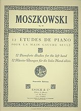 Moritz Moszkowski Notenblätter 12 études de piano op.92
