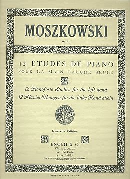 Moritz Moszkowski Notenblätter 12 études de piano op.92
