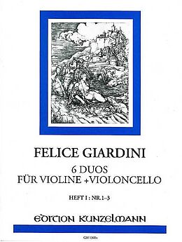 Felice de Giardini Notenblätter 6 Duos Band 1 (Nr.1-3)