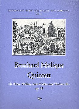 Wilhelm Bernhard Molique Notenblätter Quintett op.35 für Flöte, Violine