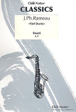 Jean Philippe Rameau Notenblätter 5 Duette für 2 Saxophone (A/T)