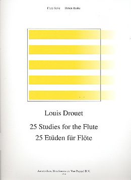 Louis Philipp Drouet Notenblätter 25 Studien für Flöte