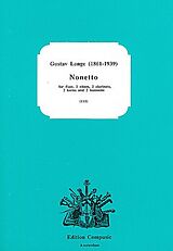 Gustav Friedrich Lange Notenblätter Nonetto