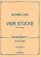Alfred Uhl Notenblätter 4 Stücke für Flöte, Oboe
