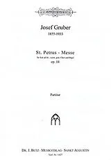 Josef Gruber Notenblätter Sankt Petrus-Messe op.14