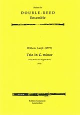 Willem Luijt Notenblätter Trio g minor for 2 oboes and