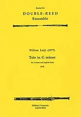 Willem Luijt Notenblätter Trio g minor for 2 oboes and
