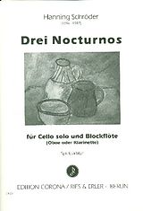 Hanning Schröder Notenblätter 3 Nocturnos für Violoncello und